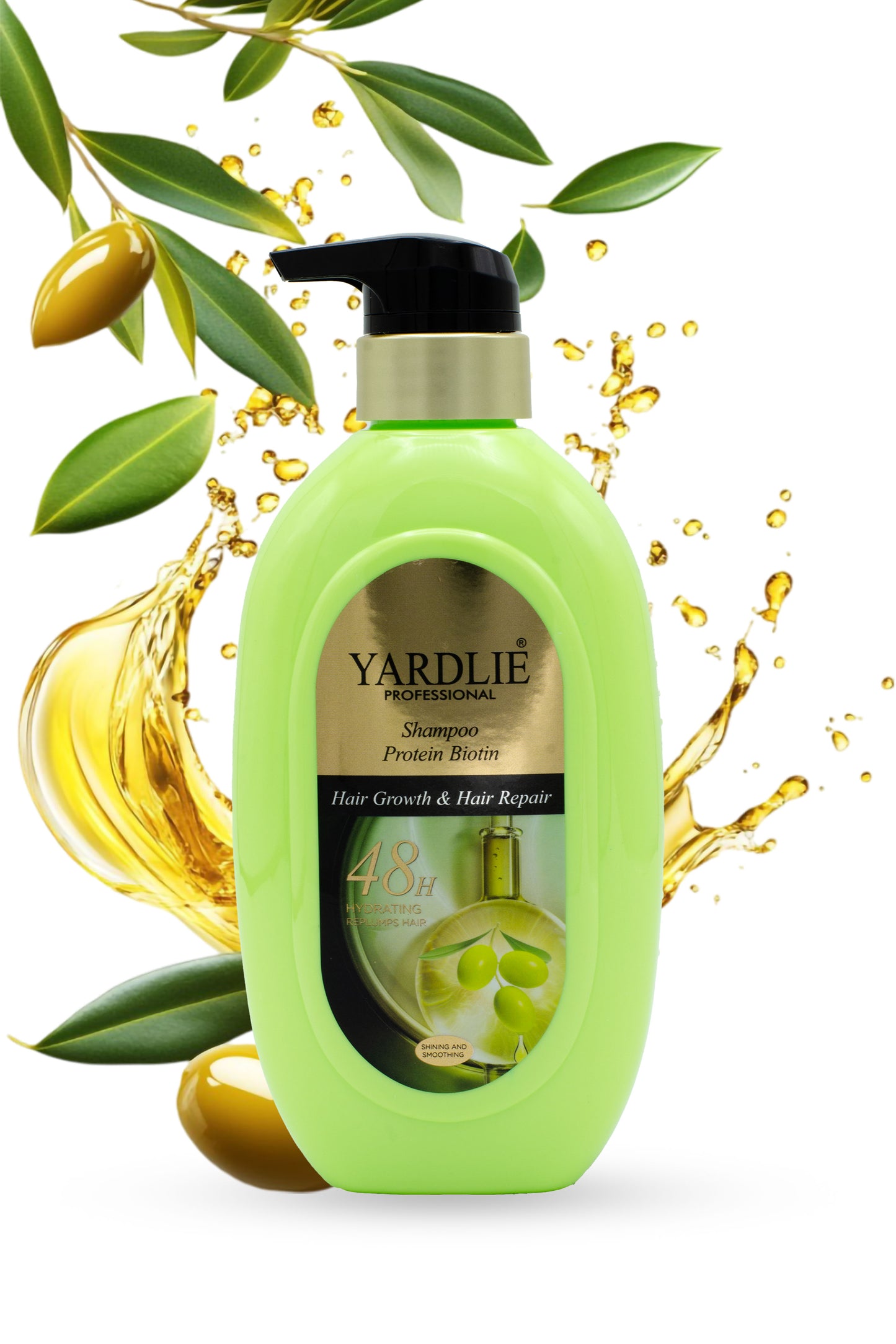 Protein Biotin | Shampoo | 48H Series | Hair Growth & Hair Repair | Olive Oil | Yardlie | 500ML
