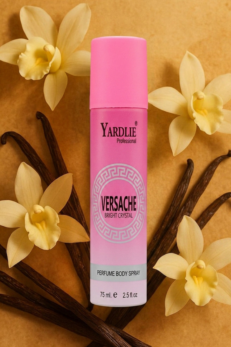 Perfume Body Spray Yardlie Versache Bright Crystal 75ml Women