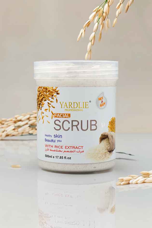 Yardlie Facial Rice Scrub Face and Body Exfoliator 500ml