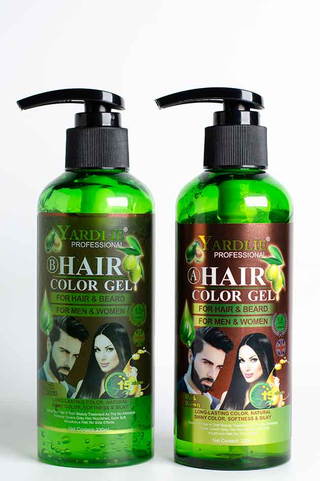 Yardlie Professional Hair Color Gel Dark Brown For Hair and Beard Stock Clearance