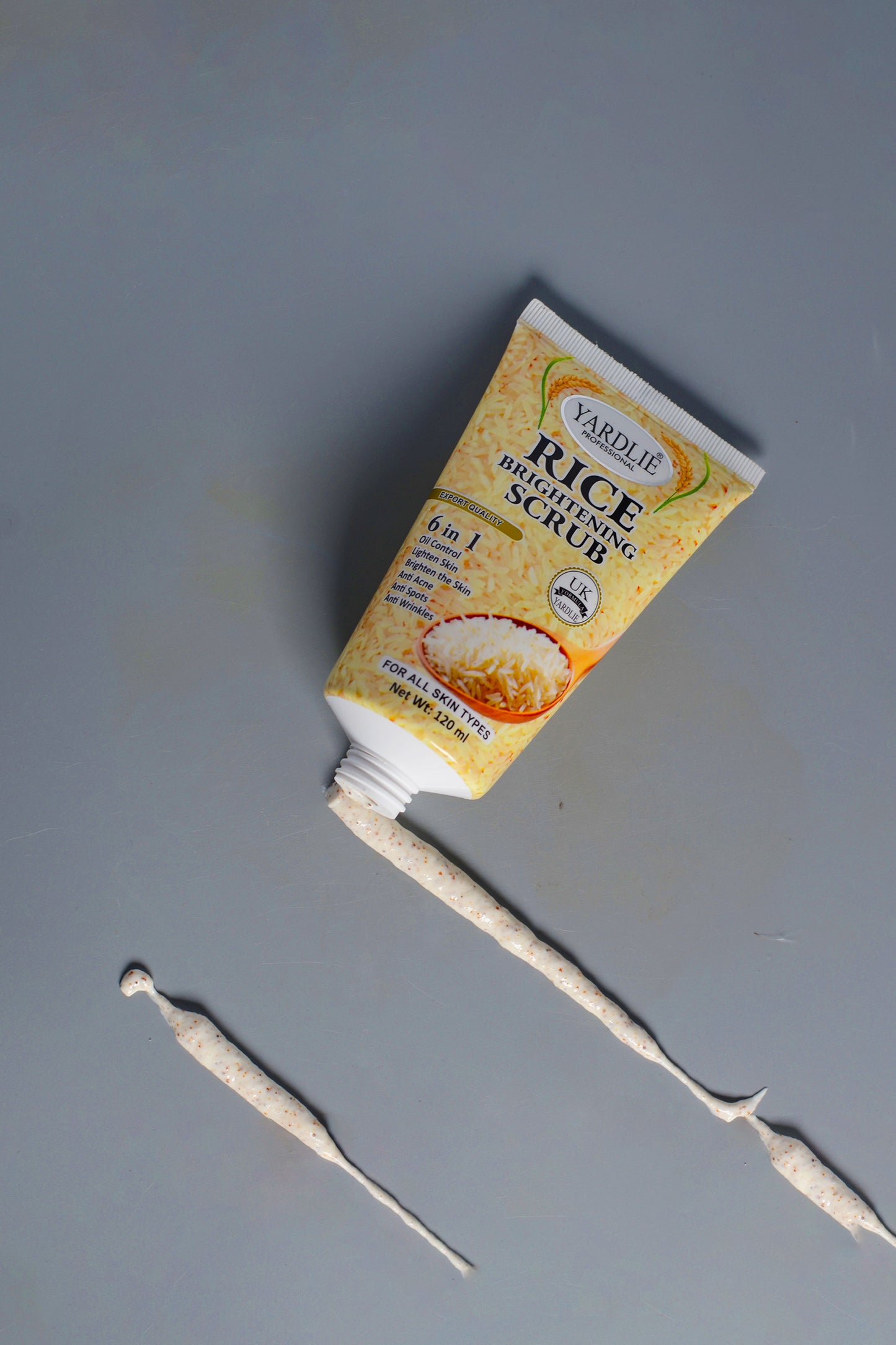 Face Scrub | Rice Brightening | 6 in 1 | Yardlie | 120ML