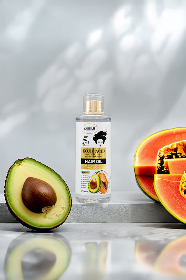 Yardlie Professional Kojic Acid Hair Oil Avocado and Papaya 250ml