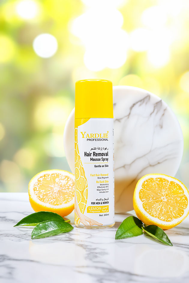 Yardlie Professional Hair Removal Mousse Spray Lemon Fragrance 200ml