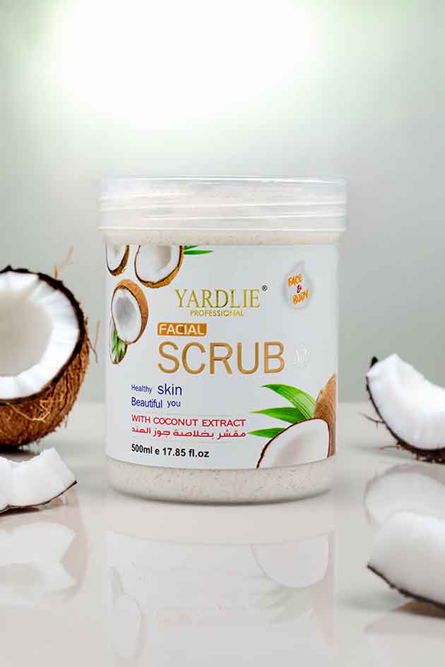 Yardlie Facial Coconut Scrub Face and Body Exfoliator 500ml