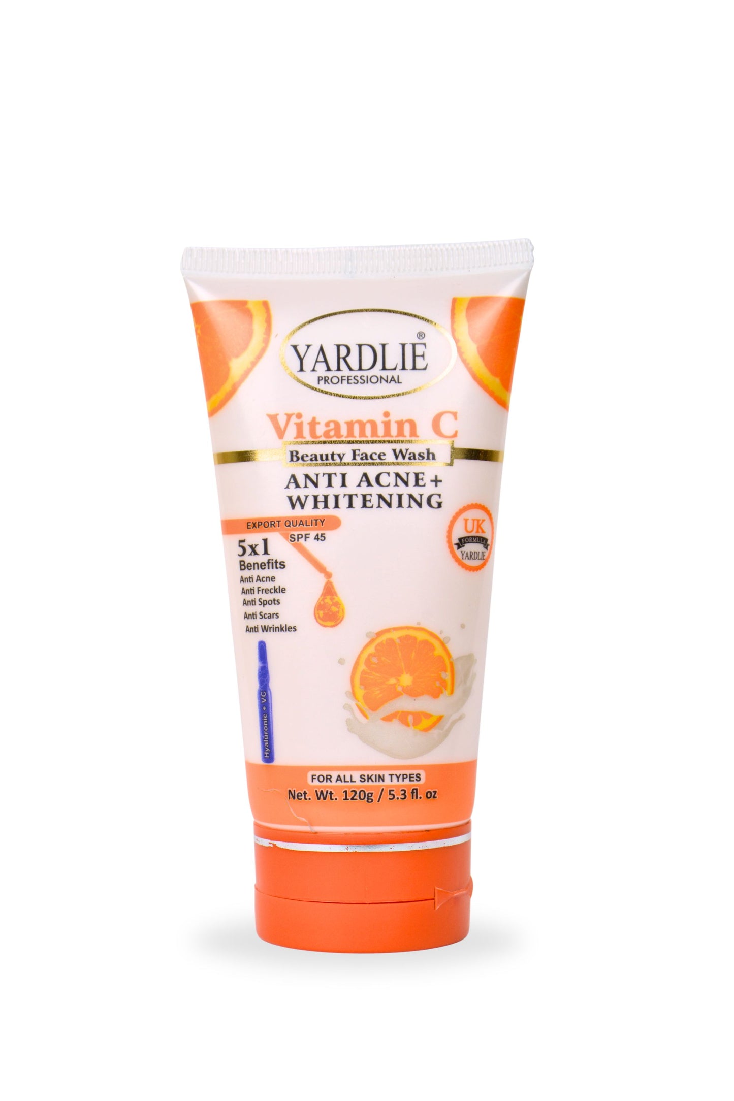 Face Wash | Vitamin C | Hyaluronic Acid | Glow & Moisture | Yardlie | 120ML