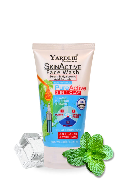 Yardlie Professional Skin Active Face Wash UK Based Formula 120ml.