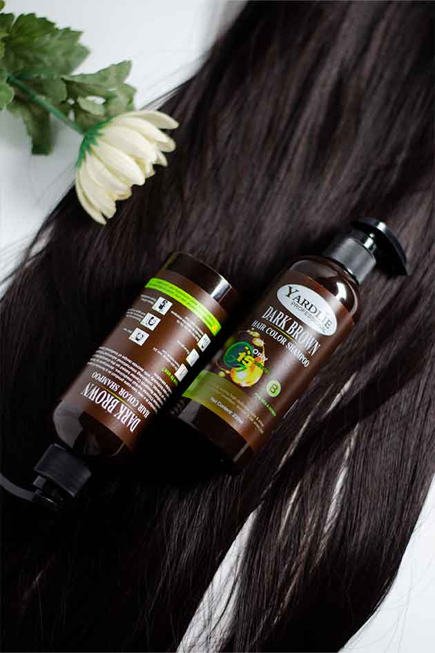 Hair Color Shampoo | Mixing Paste | Dark Brown | Yardlie | 460ml |