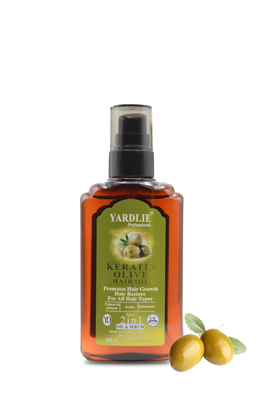 Yardlie Professional Keratin Olive Hair Oil 120ml.