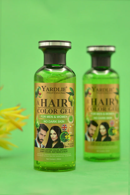 Yardlie Professional Hair Gel Mixing Paste Dark Brown 400ml.