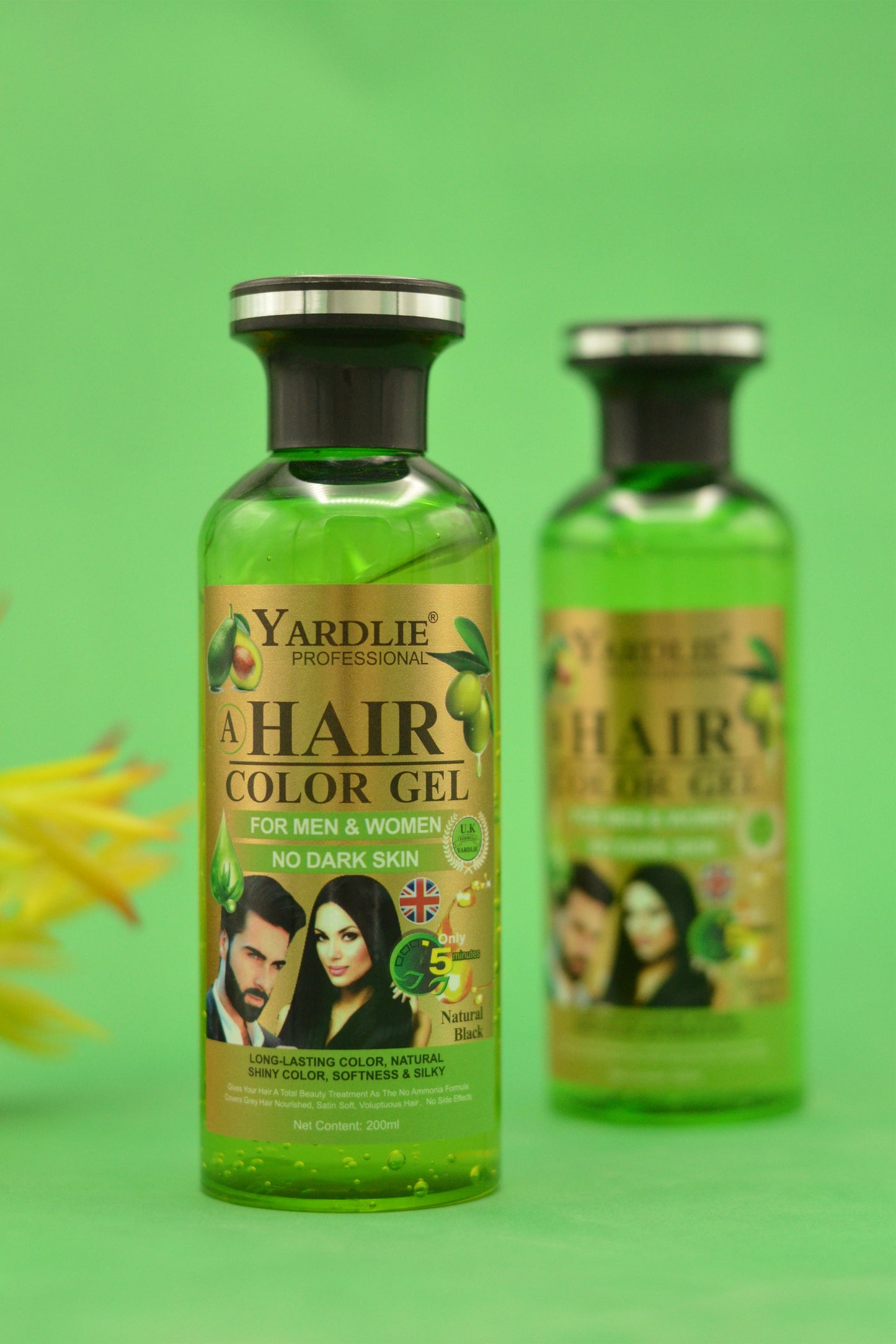 Yardlie Professional Hair Gel Mixing Paste Natural Black 400ml.
