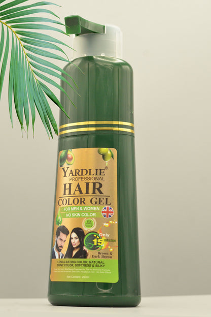 Yardlie Dark Brown Hair Color Gel 200ml.