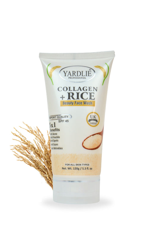 Yardlie Professional Collagen + Rice Beauty Face Wash 120ml.