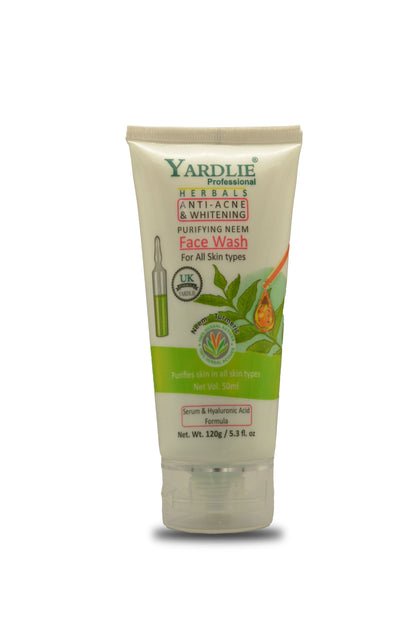 Yardlie Professional Purifying Neem Face Wash UK Based Formula 150ml.
