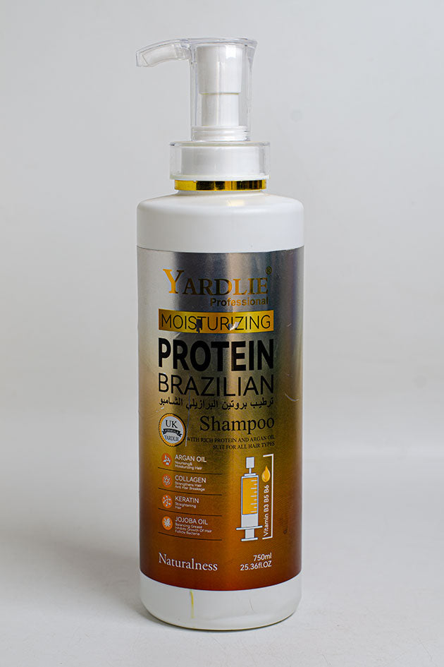 Yardlie Professional Moisturizing Protein Brazilian Shampoo 750ml with Argan Oil, Collagen and Keratin (Clearance, No Box, 15% Leaked)
