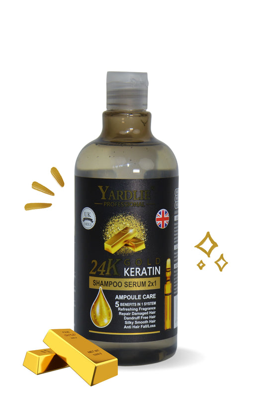 Yardlie Professional 24K Gold Shampoo Serum 2X1 500ml.