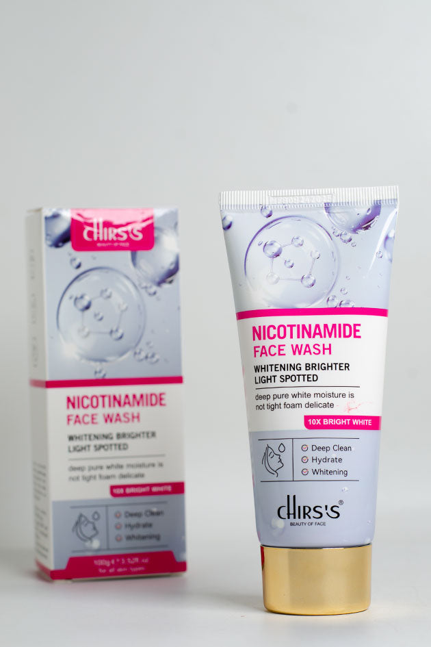 CHIRS'S Nicotinamide Face Wash for All Skin Types, Deep Cleansing and Hydrating (Stock Clearance)