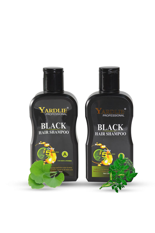 Yardlie Professional Hair Dye Shampoo Mixing Paste Natural Black 200ml.