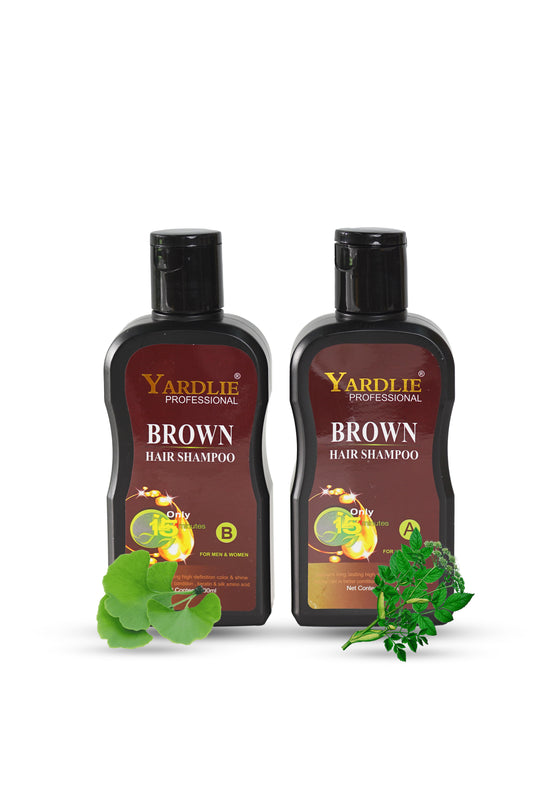 Yardlie Professional Hair Dye Shampoo Mixing Paste Dark Brown 200ml.