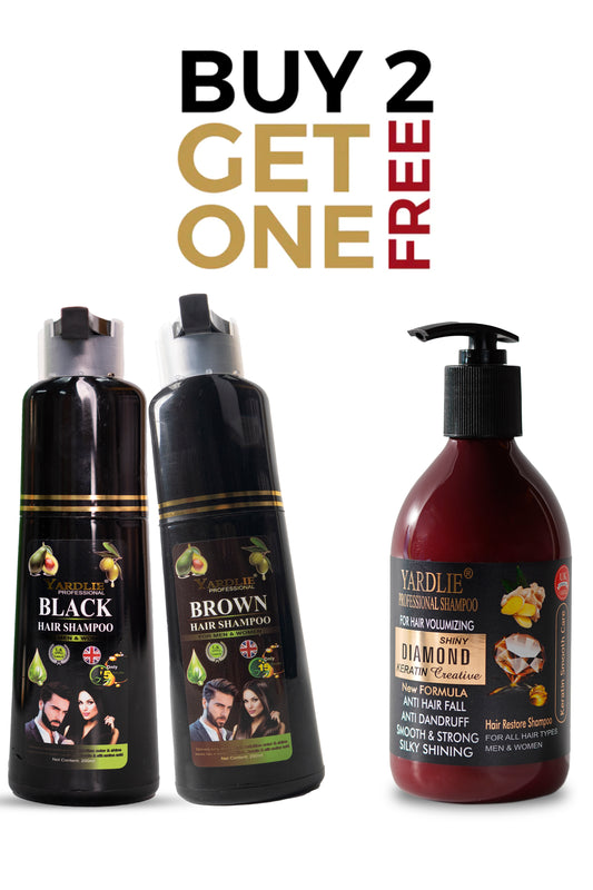 Limited Offer Buy 2 Hair Color Shampoo and  Get Diamond Shampoo Free.