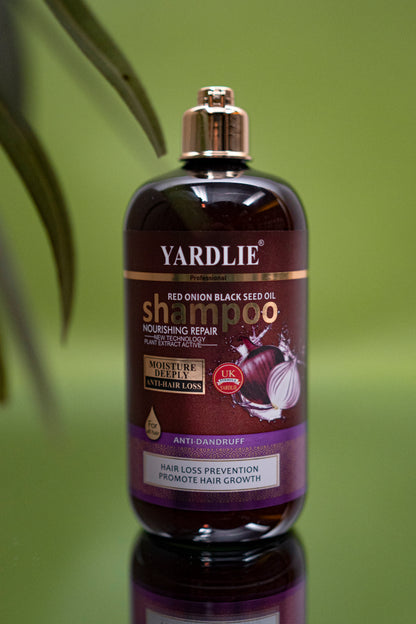 Yardlie Professional Red Onion Black Seed With Flower Aroma Shampoo 500g.