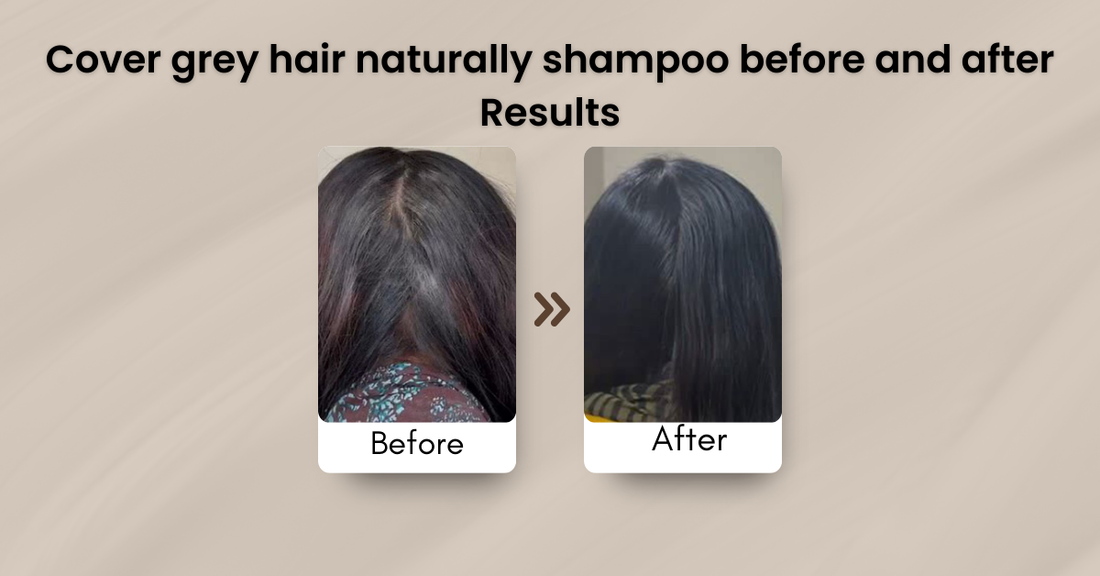 cover grey hair naturally shampoo before and after results