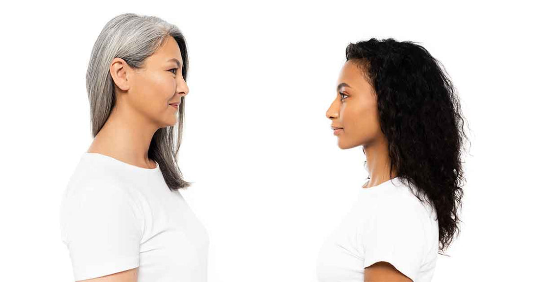 organic hair color shampoo results for grey hair before and after