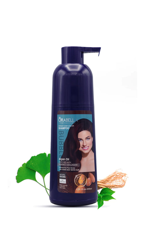 Orabella Professional Speedy Hair Color Shampoo Natural Brown 400ml.