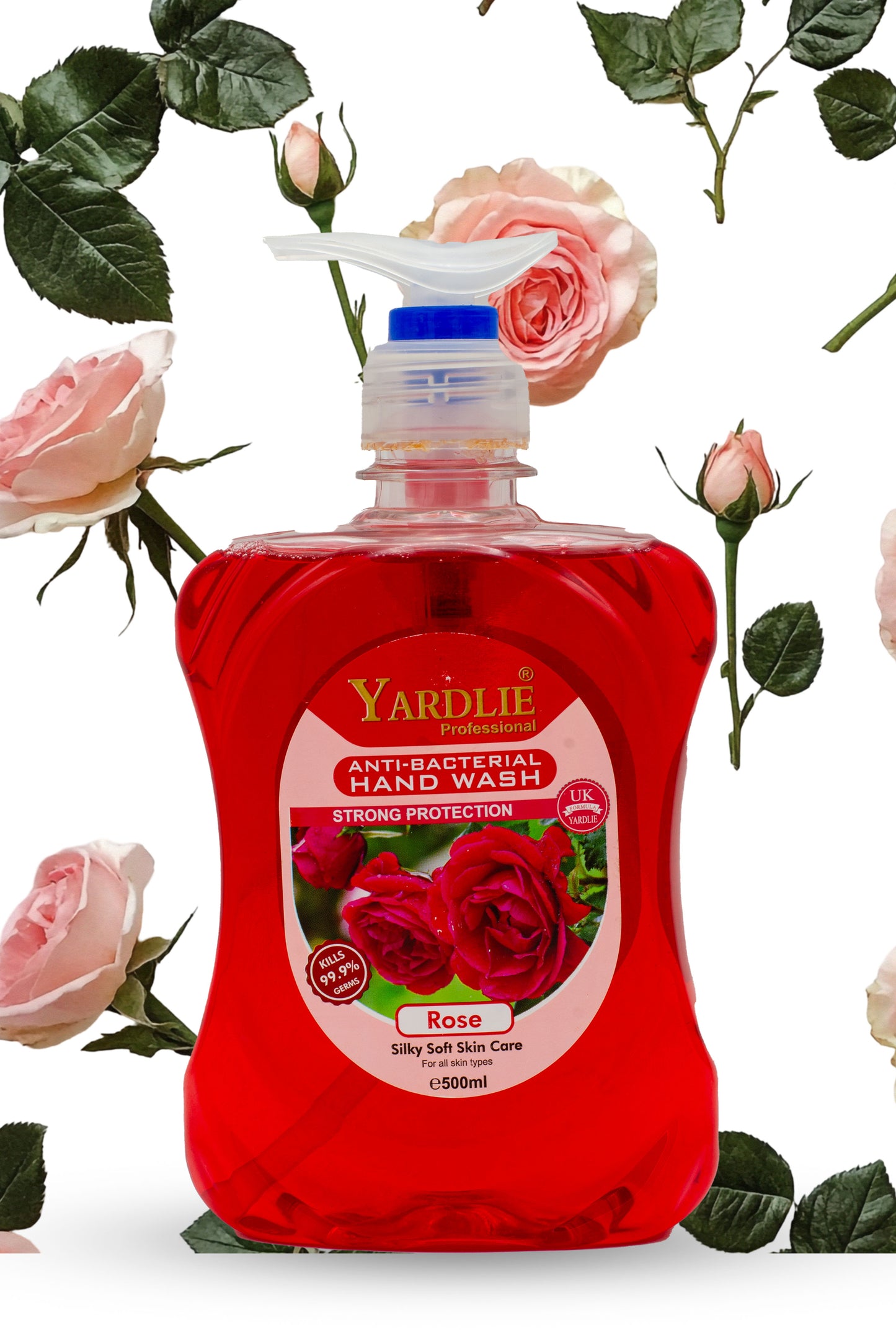 Hand Wash | Rose | Anti Bacterial | Strong Protection | Yardlie | 500ml