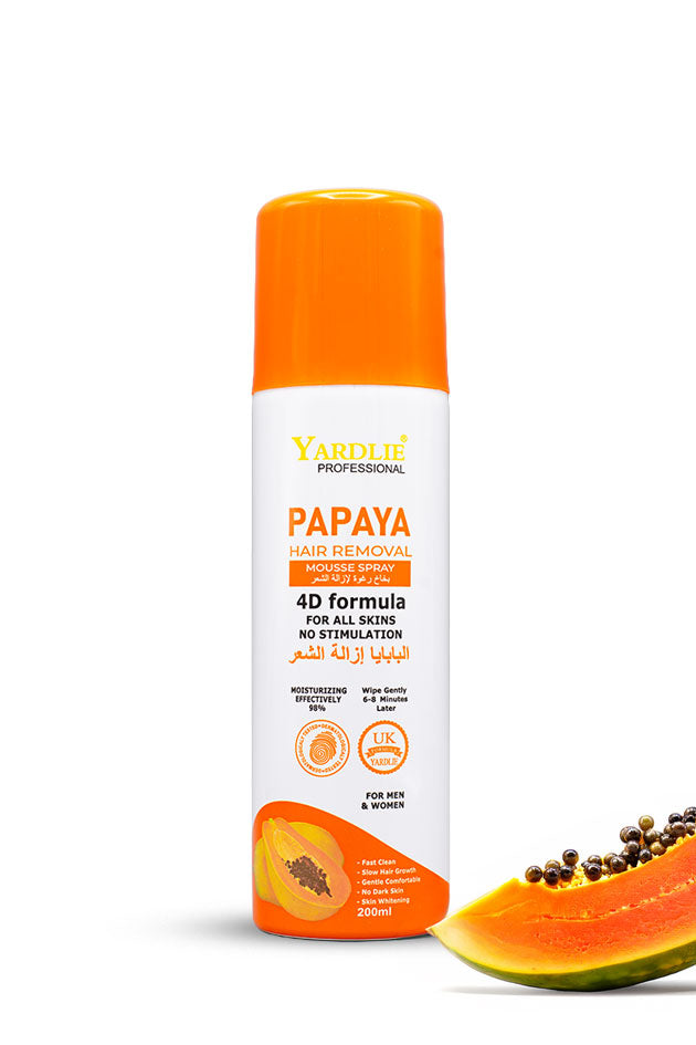 Yardlie Papaya Hair Removal Mousse Spray for Men and Women 200ml