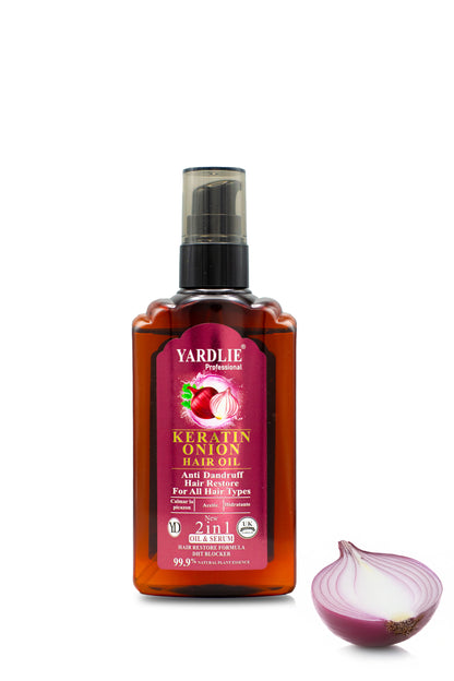 Yardlie Professional Keratin Onion Hair Oil 120ml.