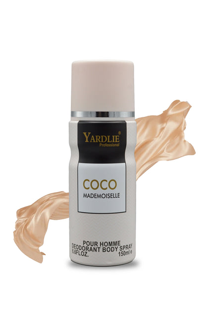 Yardlie Professional COCO MADEMOISELLE  Body Spray 150ml.