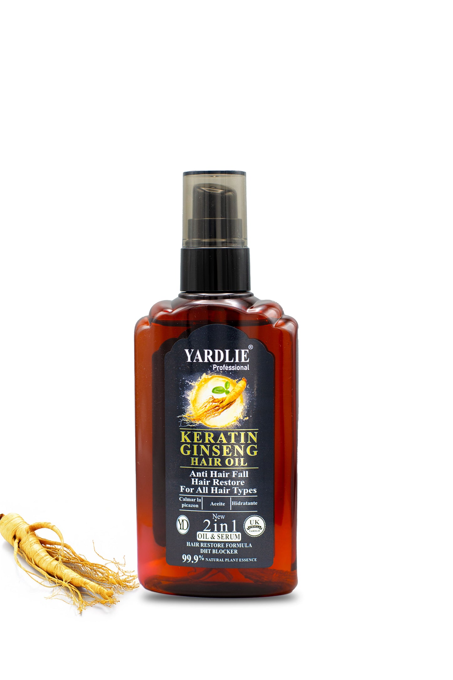 Yardlie Professional Keratin Ginseng Hair Oil 120ml.