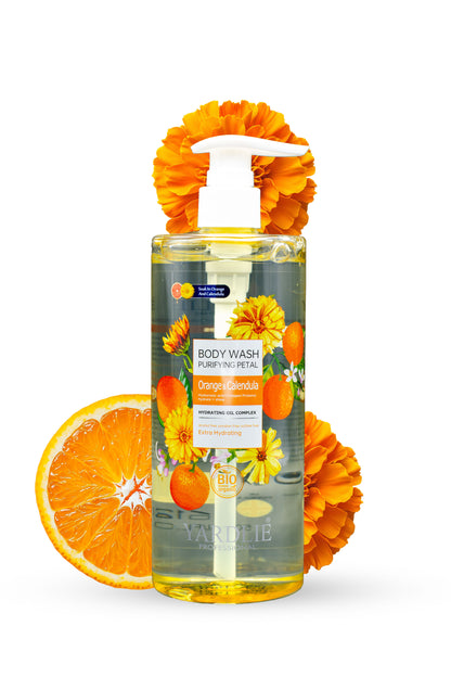 Body Wash | Orange & Calendula | Bio Organic | Extra Hydrating | Yardlie | 500ml |