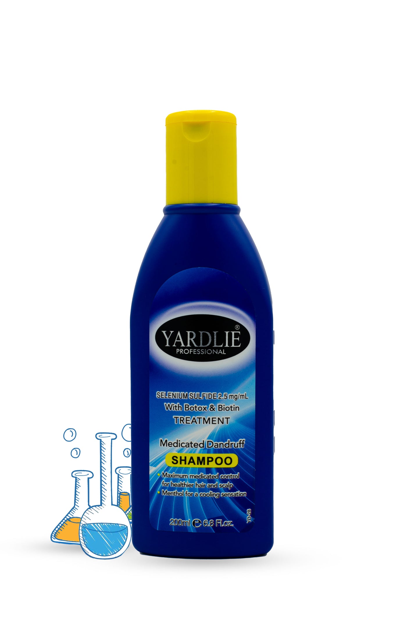 Medicated Dandruff | Shampoo | Selenium Sulfide | Botox & Biotin |  Yardlie | 200ml