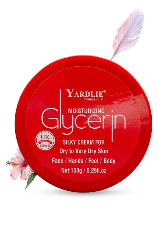 Yardlie Professional Glycerin Cream red jar – deep moisturizing cream for dry and cracked skin