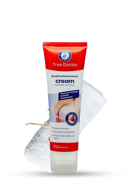Tree Doctor Breast Enhancement Cream 120g available at Yardlie Pakistan, Tube of Tree Doctor breast enhancement cream on a white background