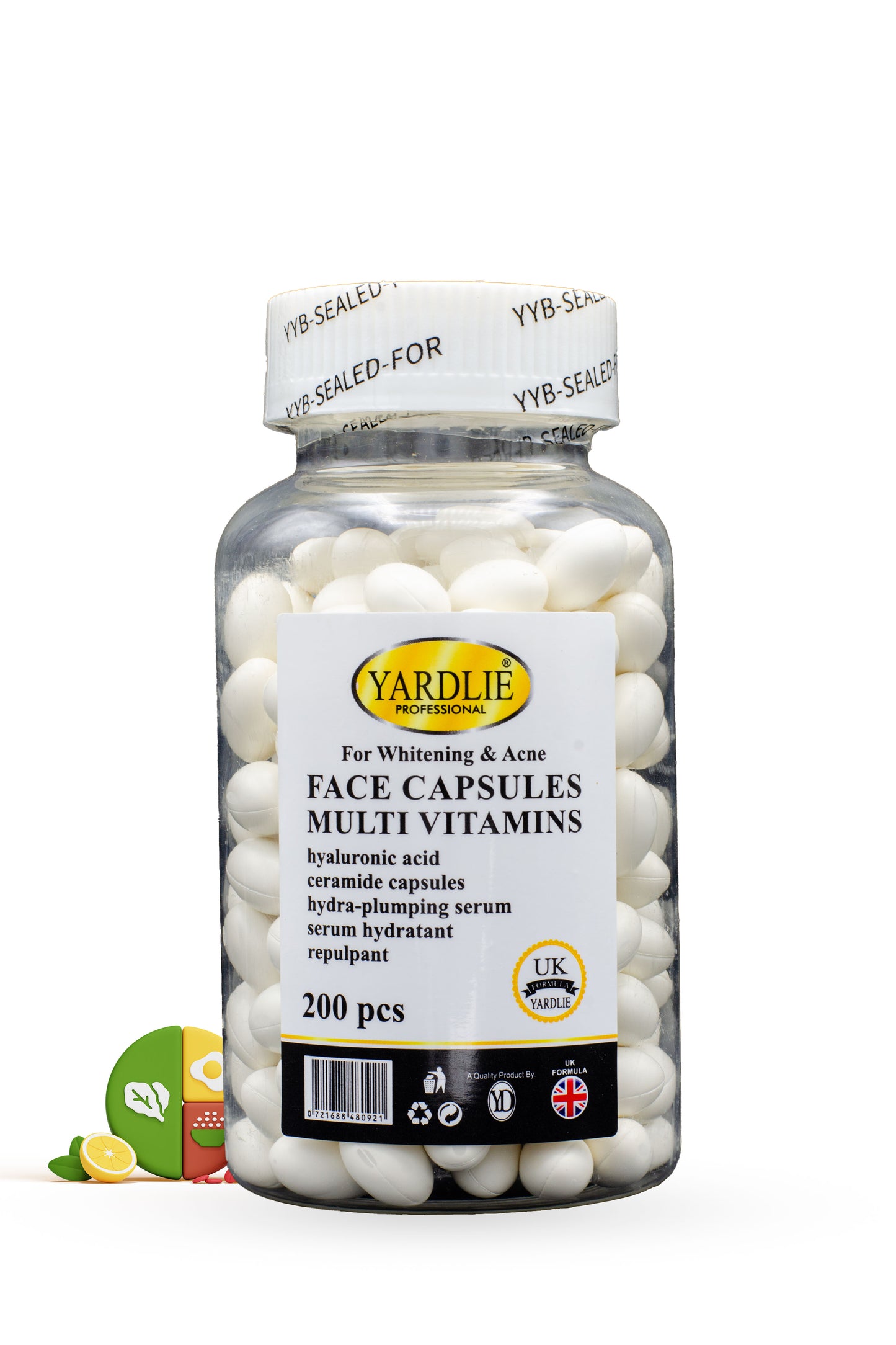 Face Capsules | Multi Vitamins | Whitening & Acne | Yardlie | 200 PCS
