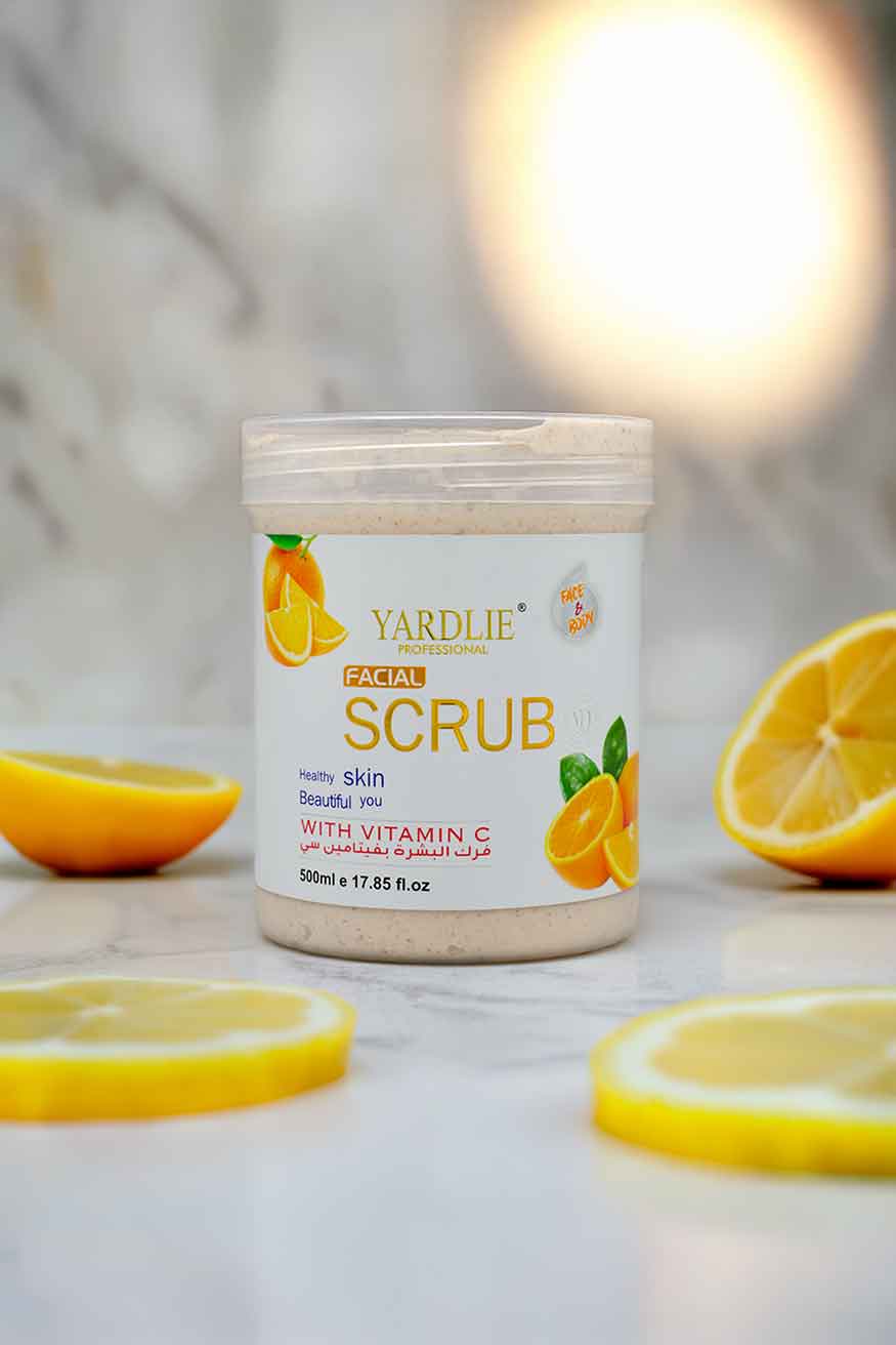 Vitamin C Facial Scrub Yardlie 500ml Deep Exfoliating Scrub
