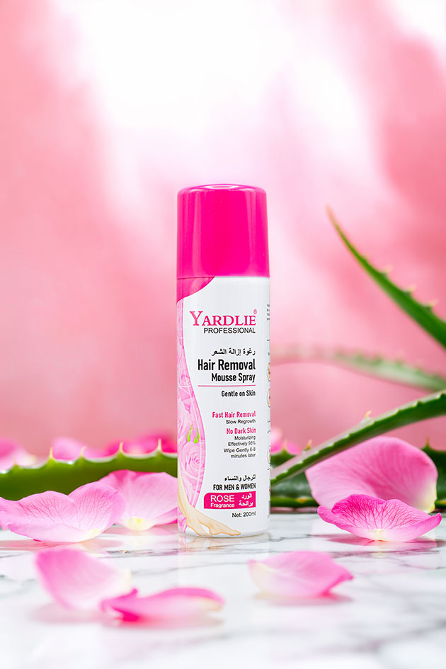 Yardlie Professional Hair Removal Mousse Spray Rose Fragrance 200ml