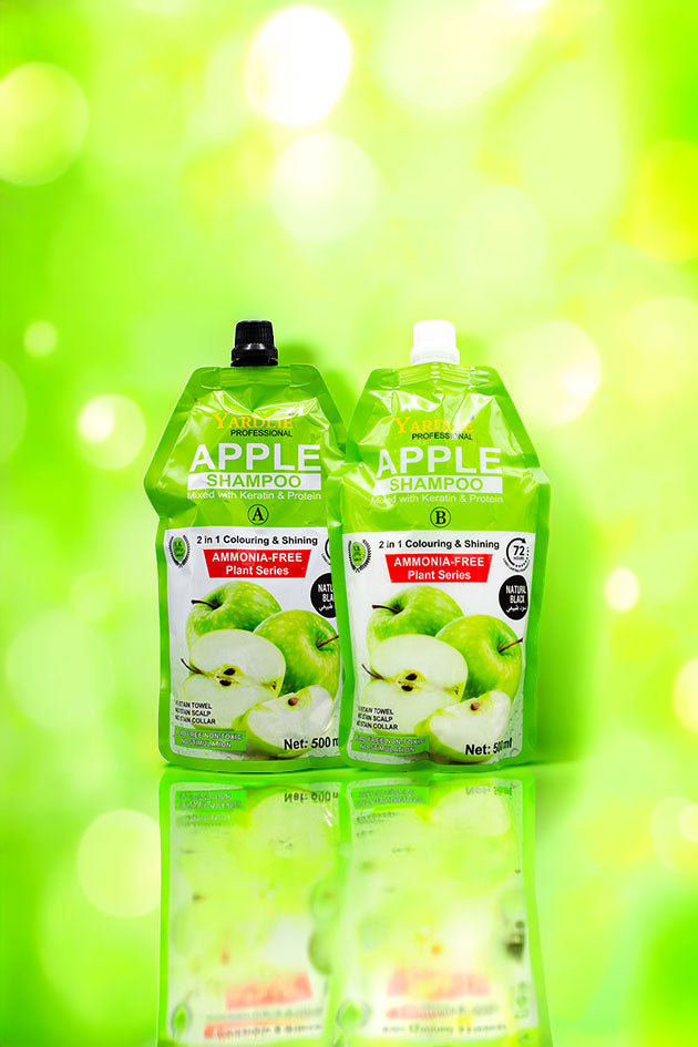 Yardlie Apple Hair Color Cream Natural Black 500ml Online in Pakistan (500ml X 2)