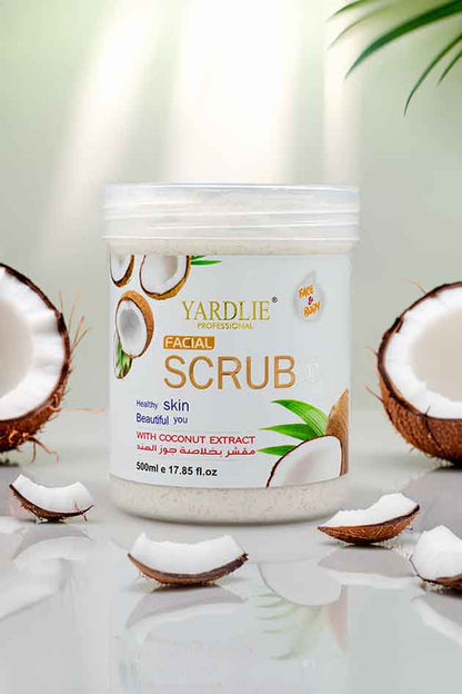 Yardlie Facial Coconut Scrub Face and Body Exfoliator 500ml