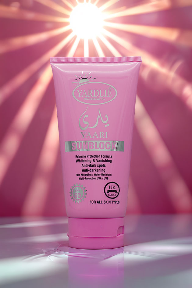 SPF 60 Sunblock Pakistan Yardlie Professional Yaari Face 150ml