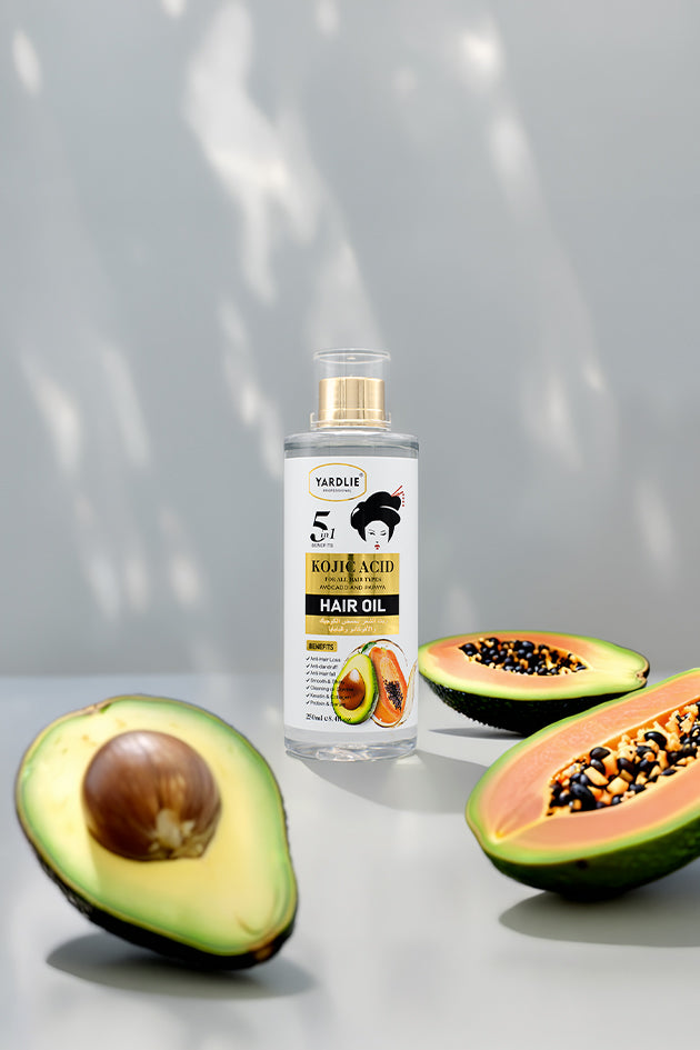 Yardlie Professional Kojic Acid Hair Oil Avocado and Papaya 250ml