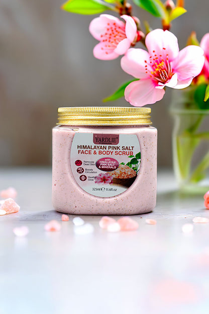 Yardlie Professional Himalayan Pink Salt Face and Body Scrub 325ml