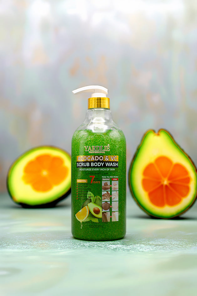 Yardlie Avocado and Vitamin C Scrub Body Wash 1000ml Online in Pakistan