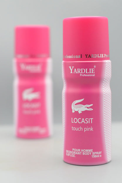 Yardlie Professional LOCASIT TOUCH PINK Body Spray 150ml.