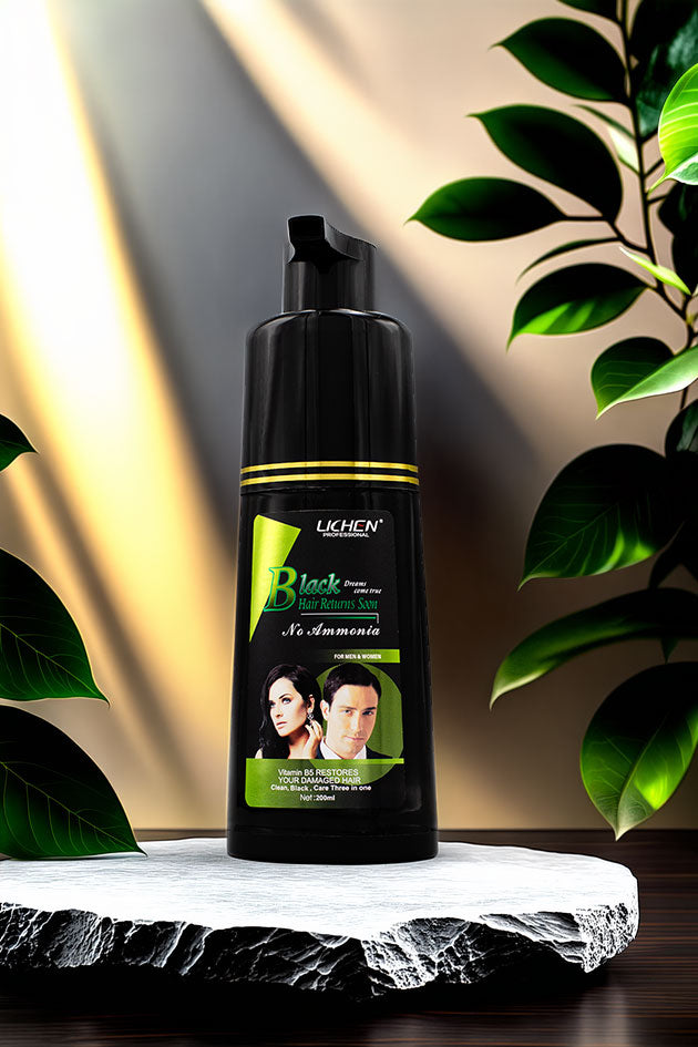 Lichen Professional Black Hair Color Shampoo Noni 200ml