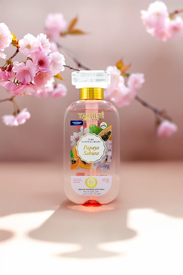 Yardlie Papaya Sakura Perfume Fragrance Body Wash 500ml Online in Pakistan