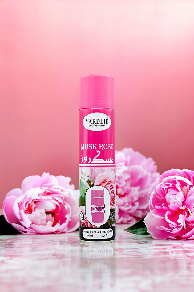 Yardlie Professional Musk Rose Dry Perfume Air Freshener 300ml Pakistan