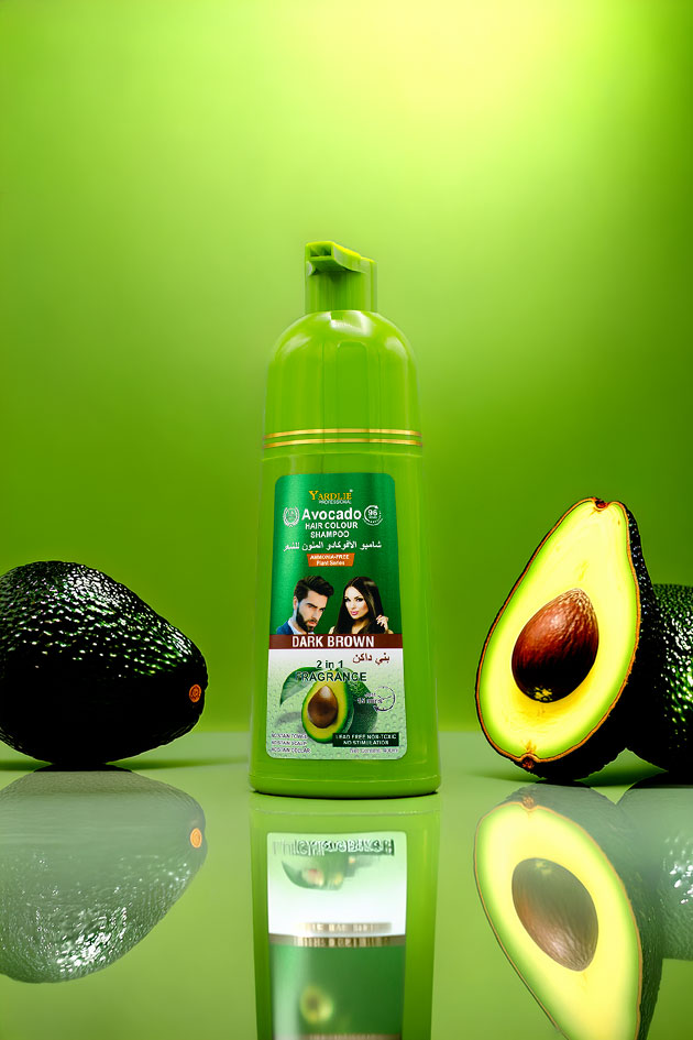 Yardlie Avocado Hair Colour Shampoo Dark Brown 400ml